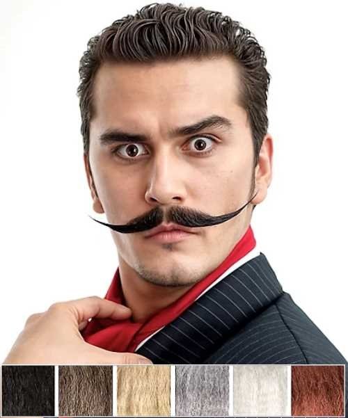 Sztuczne wąsy Artysta realistyczny zarost do charakteryzacji