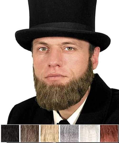 Sztuczna broda Lincoln realistyczny zestaw do charakteryzacji