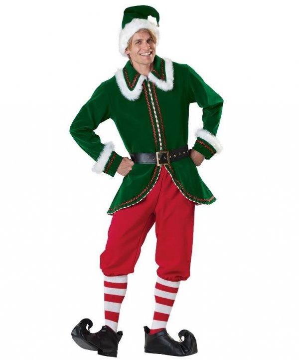 Profesjonalny kostium świąteczny - Bożonarodzeniowy Elf