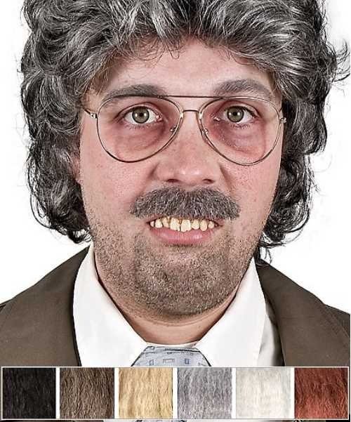 Sztuczne wąsy Reporter realistyczny zarost do charakteryzacji