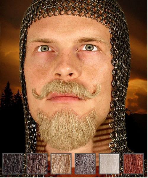 Naturalne wąsy &amp; broda - Templariusz