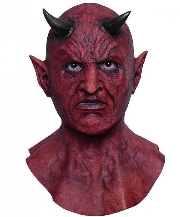 Maska na Halloween Lucyfer maska lateksowa diabeł, maska diabła, maska diabeł, maska demon, maska horror, maska halloween, maska na głowę, maska full head, maski lateksowe, maski na halloween, kostium diabeł, przebranie diabeł