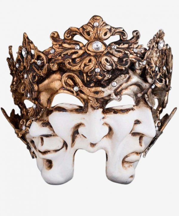 Oryginalna maska wenecka Trzy Twarze