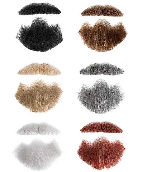 Sztuczne wąsy i broda Szuler - realistyczny zestaw do charakteryzacji