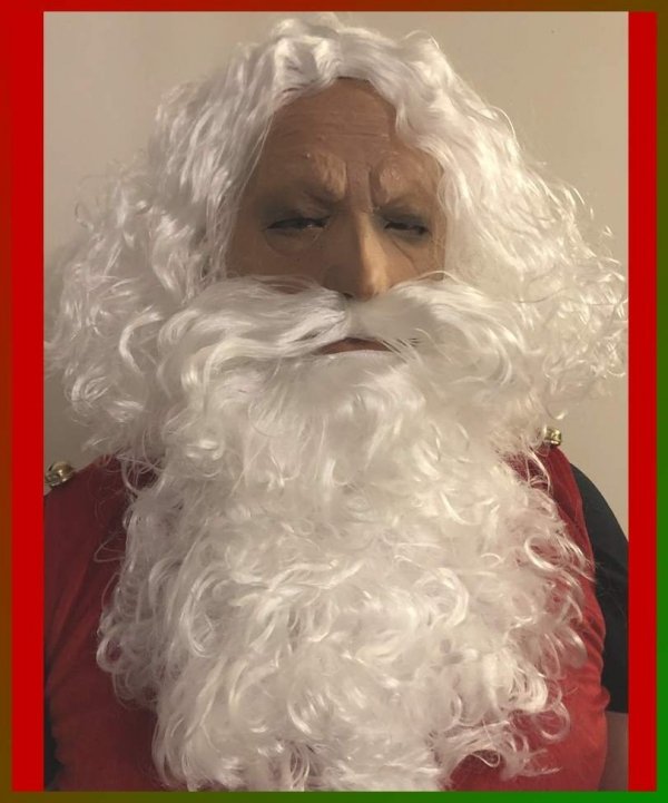 Dziadek Mróz lub Święty Mikołaj profesjonalna charakteryzacja