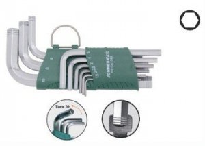 Jonnesway Komplet kluczy ampulowych giętych bezpoślizgowych H01SA109S