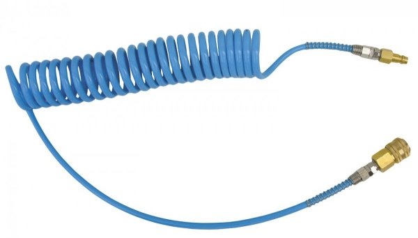 ADLER Wąż spiralny PU pneumatyczny 12x8mm 5m