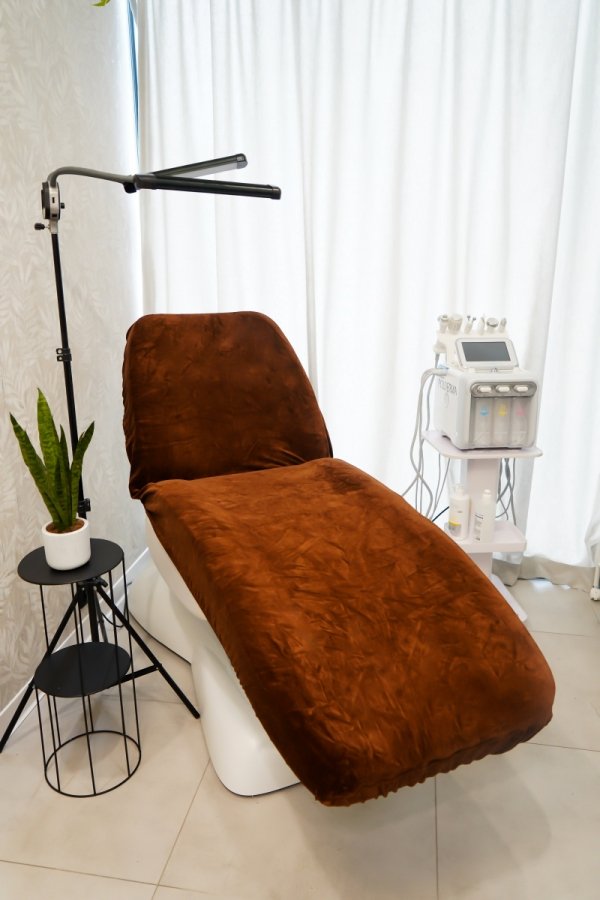 Pokrowiec kosmetyczny welurowy premium ciemny brąz