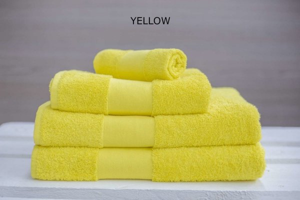 żółty komplet ręczników Ol450