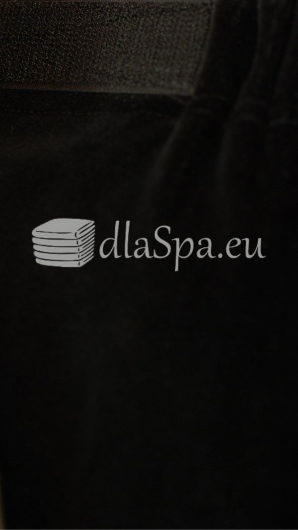 Gumka scrunchie do włosów kolor czarny