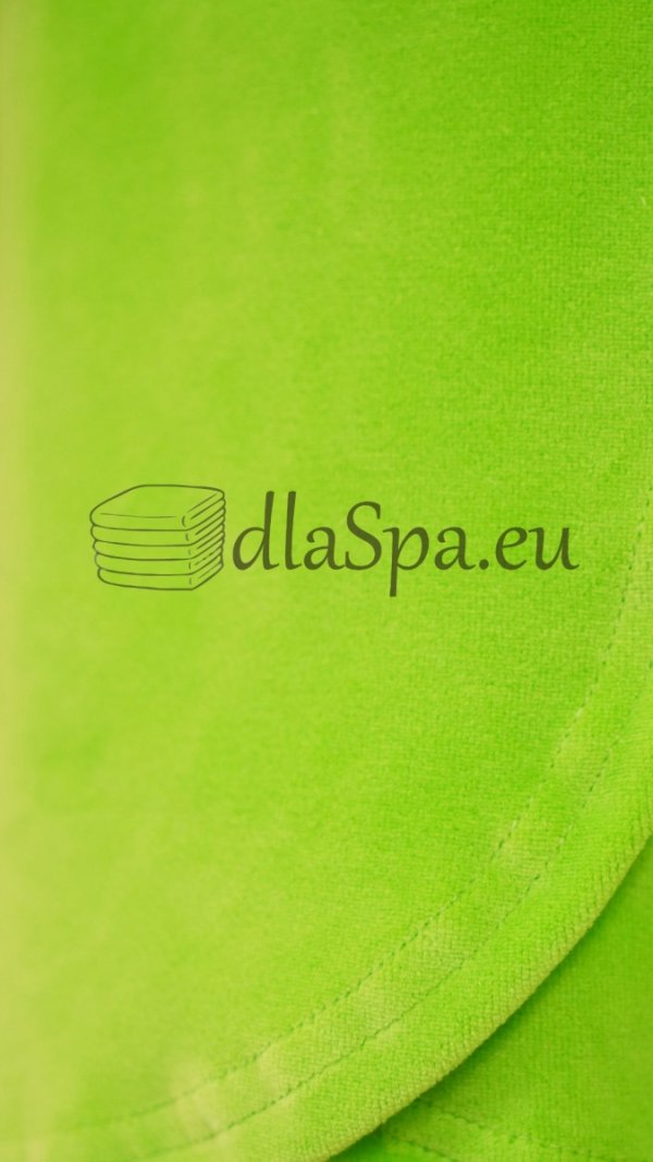 Gumka scrunchie do włosów kolor zieleń fluoro