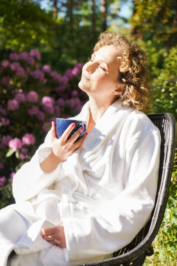 Szlafrok welurowy 100% bawełna