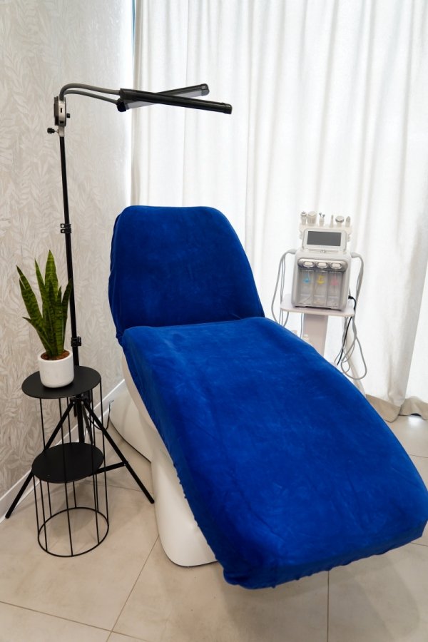 Pokrowiec kosmetyczny welurowy premium chabrowy