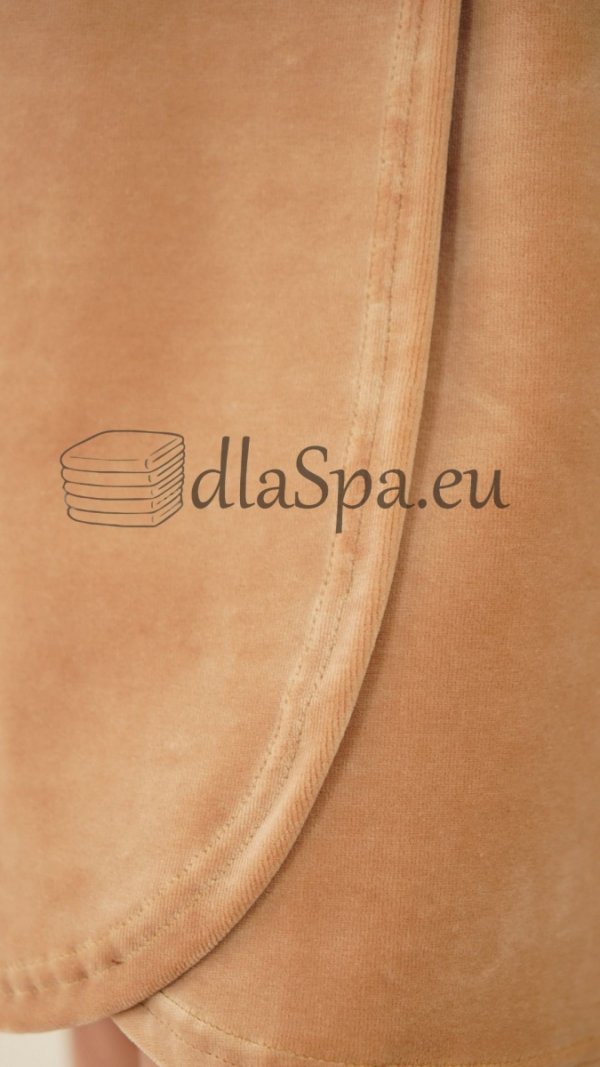 Opaski kosmetyczne na nadgarstki welurowe beżowe