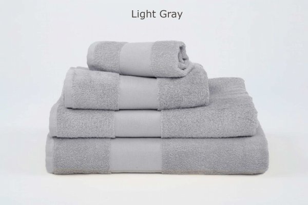 zestaw jasnoszarych ręczników LIGHT GREY