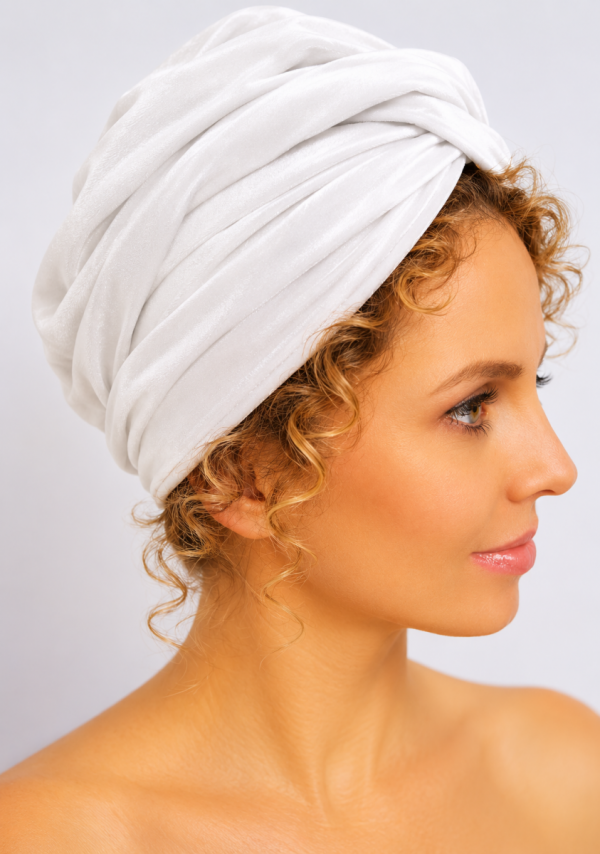 Turban kosmetyczny welurowy