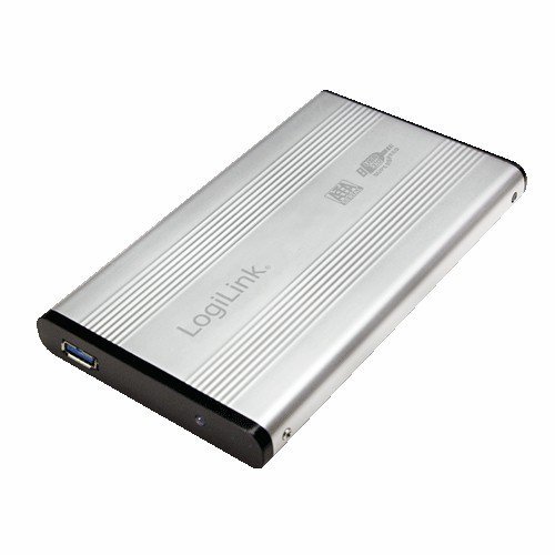 LogiLink Obudowa do HDD 2,5&#039; SATA, USB 3.0, srebrna