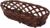 Tacka ażurowa wenge (owalna/30cm) - sklep z wiklina - zdjęcie