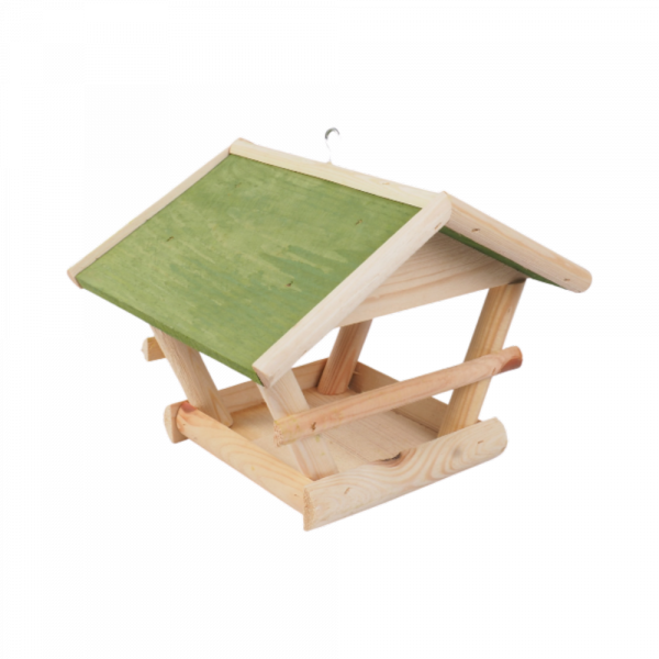 Karmnik dla ptaków (Drewno/Zielony) - sklep z wiklina - zdjęcie 1