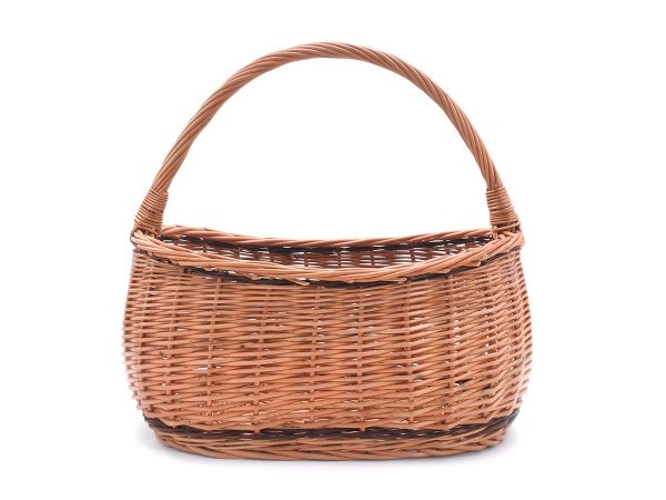  Kosz na zakupy Koszyk na grzyby Jamnik 40cm - sklep z wiklina - zdjęcie 3