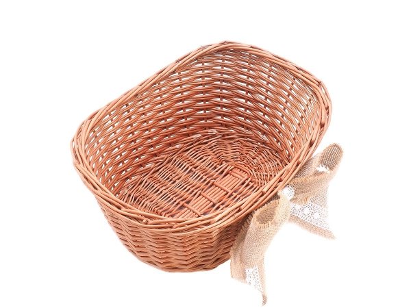 Koszyk wiklinowy na prezenty z kokardą - Sklep z wiklina - zdjęcie 2