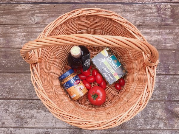 Kosz Wiadro Naturalne Skos - Sklep z wiklina - zdjęci