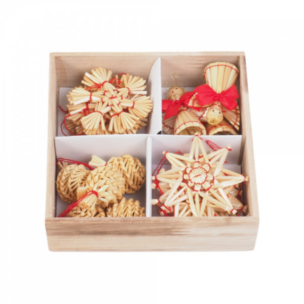 Ozdoby choinkowe Komplet- 24 sztuk - sklep z wiklina - zdjęcie 1