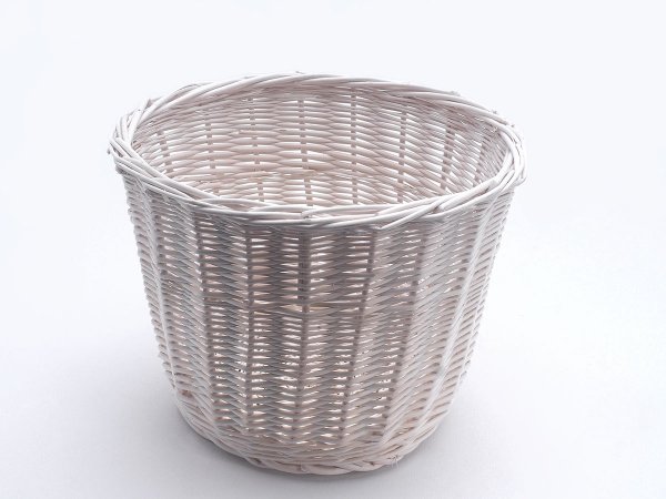 Osłonka na doniczkę Biała 33cm - sklep z wiklina - zdjęcie 1