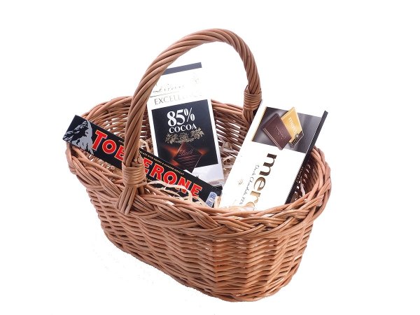 Kosz Prezentowy z warkoczem - Sklep z wiklina - zdjęcie