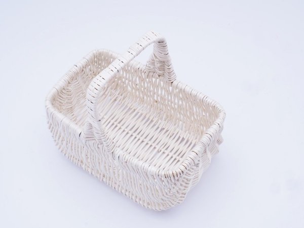 Koszyczek Wielkanocny Holenderek Biały 24cm - sklep z wiklina - zdjęcie 2