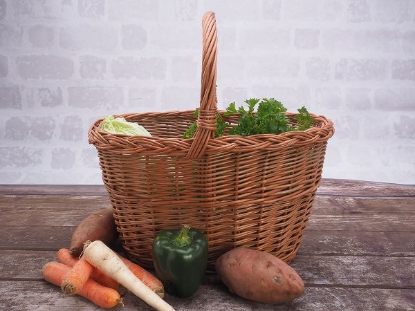 Kosz na zakupy Krystynka 35 cm  - sklep z wiklina - zdjęcie  6