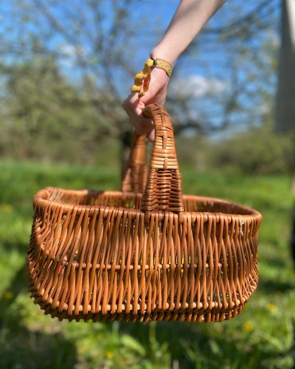 Kosz na zakupy Holender 34cm - sklep z wiklina - zdjęcie 7