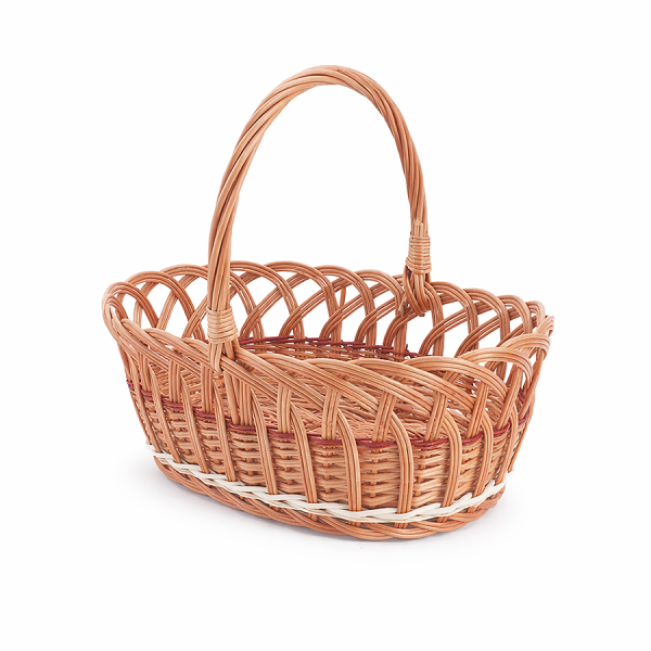 Koszyczek Wielkanocny Owalny (Ażur/35cm) - Sklep z wiklina - zdjecie 4