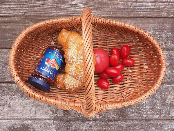 Kosz na zakupy Ogórkowy 44cm - Sklep z wiklina - zdjęcie 5