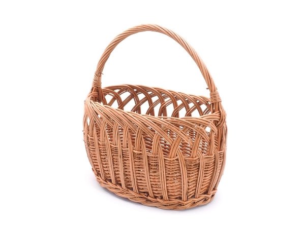 Kosz na zakupy Koszyk na grzyby Ażur 2 - sklep z wiklina - zdjęcie 