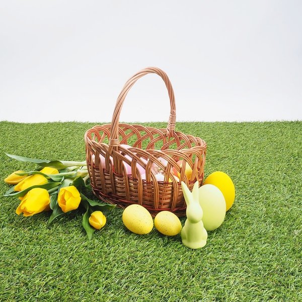 Koszyczek Wielkanocny Owalny (Ażur/35cm) - Sklep z wiklina - zdjecie 2