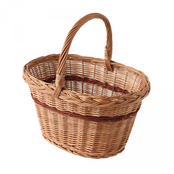 Kosz na zakupy Krystynka 35 cm  - sklep z wiklina - zdjęcie 1