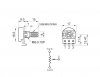 Guitar potentiometer 500k/A center click Partsland