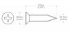 Screw 2,5x10mm nickel
