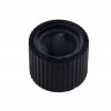 Knob aluminium mini, black (D thread)