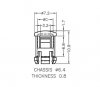 Fresnel lens 5mm clear
