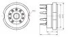 Socket 9 Pin Gold PCB type2