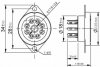 Socket 8pin rimlock B8A