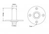Castor Fender style 50mm