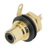 RCA socket black isolated NYS367