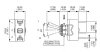 Toggle Switch Apem SPDT 3 position ON-OFF-ON