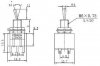 Przełącznik DPDT M212 mini ON-(ON) chwilowy