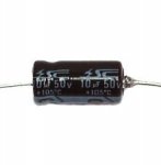 Capacitor 10uF 50V, axial basic