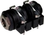Gniazdo Jack 6,3mm mono druk Amphenol IH