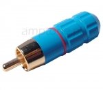 Wtyk RCA Switchcraft Blue-Red